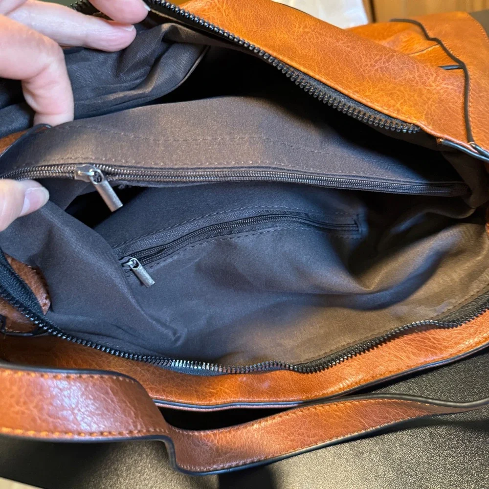 Crossbody Shoulder Bag, Top Handle‎ Satchel, Zipper Pockets